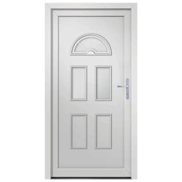 Front Door White 98x198 cm PVC