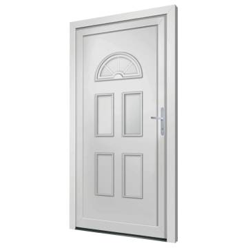 Front Door White 98x198 cm PVC