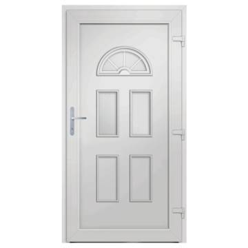 Front Door White 98x198 cm PVC