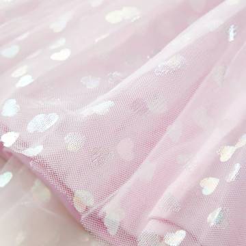 Kids' Dress with Ruffles Light Pink 116