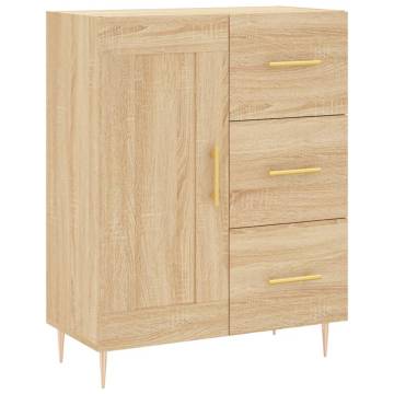 Highboard Sonoma Oak 69.5x34x180 cm Engineered Wood