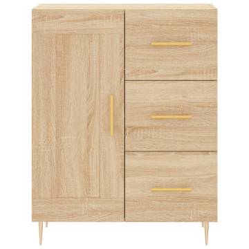 Highboard Sonoma Oak 69.5x34x180 cm Engineered Wood