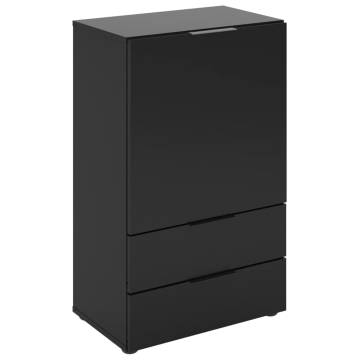 FMD Dresser with Drawer and Doors 49.7x31.7x81.3 cm Black