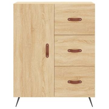 Highboard Sonoma Oak 69.5x34x180 cm Engineered Wood