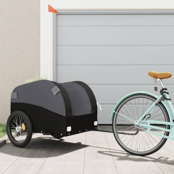 Bike Trailer Black 45 kg Iron