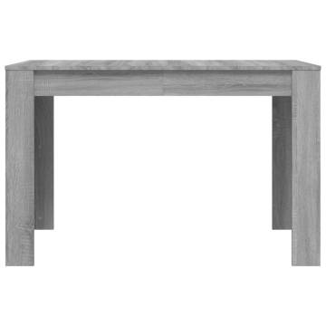 Dining Table Grey Sonoma 120x60x76 cm Engineered Wood