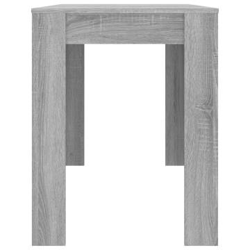 Dining Table Grey Sonoma 120x60x76 cm Engineered Wood