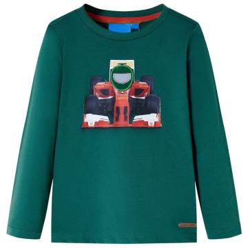 Kids' T-shirt with Long Sleeves Green 104