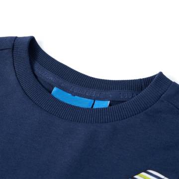 Kids' T-shirt with Long Sleeves Navy Blue 140