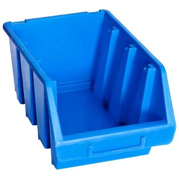 Stacking Storage Bins 20 pcs Blue Plastic