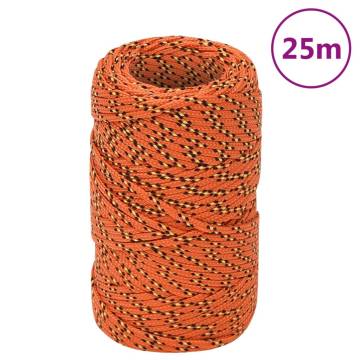 Boat Rope Orange 2 mm 25 m Polypropylene