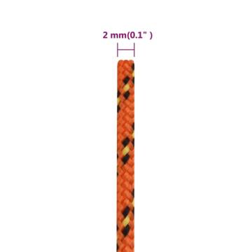 Boat Rope Orange 2 mm 25 m Polypropylene