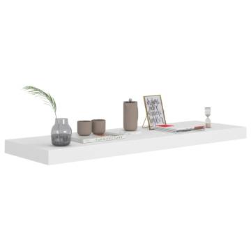 Floating Wall Shelves 4 pcs White 80x23.5x3.8 cm MDF