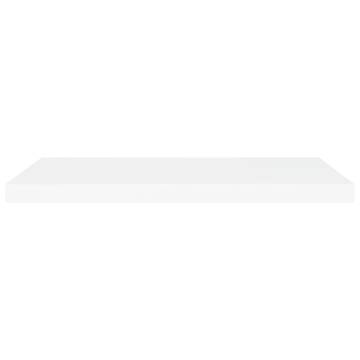 Floating Wall Shelves 4 pcs White 80x23.5x3.8 cm MDF