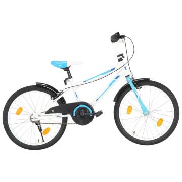 Kids Bike 20 inch Blue and White