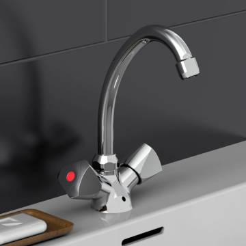 SCHÜTTE 2-Handle basin mixer SAVINO Chrome