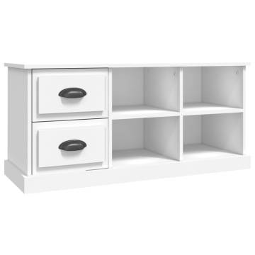 TV Cabinet White 102x35.5x47.5 cm Engineered Wood