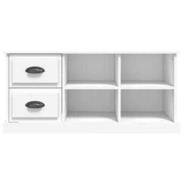 TV Cabinet White 102x35.5x47.5 cm Engineered Wood