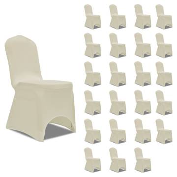 Chair Cover Stretch Cream 24 pcs