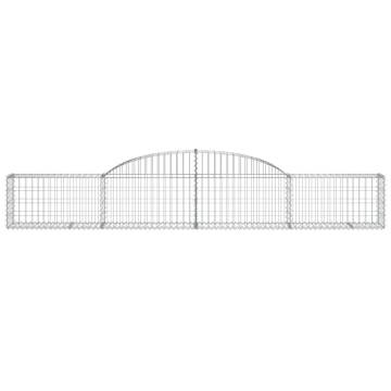 Arched Gabion Baskets 5 pcs 300x30x40/60 cm Galvanised Iron