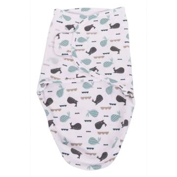 Bo Jungle Wrap Swaddling Blanket Ocean Whales S