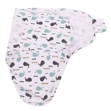 Bo Jungle Wrap Swaddling Blanket Ocean Whales S