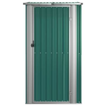 Garden Shed Green 118.5x97x209.5 cm Galvanised Steel