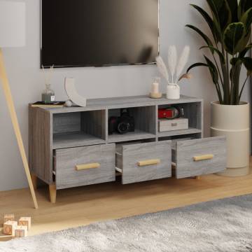 TV Cabinet Grey Sonoma 102x36x50 cm Engineered Wood