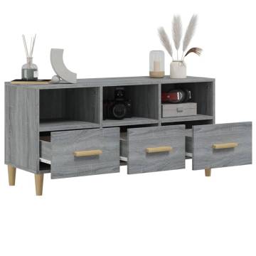 TV Cabinet Grey Sonoma 102x36x50 cm Engineered Wood