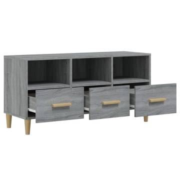 TV Cabinet Grey Sonoma 102x36x50 cm Engineered Wood