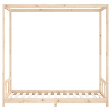 Kids Bed Frame 90x190 cm Solid Wood Pine