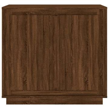 Sideboard Brown Oak 80x34x75 cm Engineered Wood