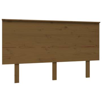 Bed Headboard Honey Brown 139x6x82.5 cm Solid Wood Pine