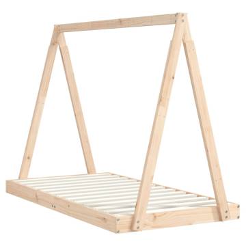 Kids Bed Frame 80x160 cm Solid Wood Pine