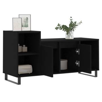 TV Cabinet Black 100x35x55 cm Engineered Wood