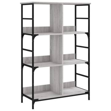 Bookshelf Grey Sonoma 78.5x33x117.5 cm Engineered Wood