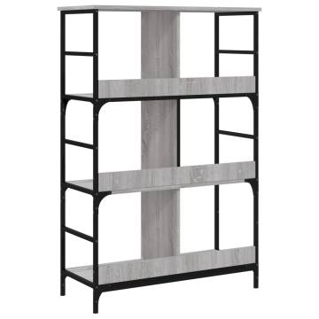 Bookshelf Grey Sonoma 78.5x33x117.5 cm Engineered Wood