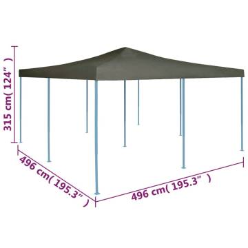 Folding Gazebo 5x5 m Anthracite