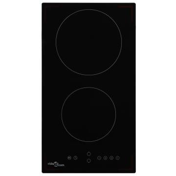 Ceramic Hob with 2 Burners Touch Control 3000 W