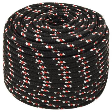 Boat Rope Black 14 mm 100 m Polypropylene