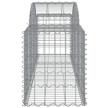 Arched Gabion Baskets 6 pcs 200x50x60/80 cm Galvanised Iron