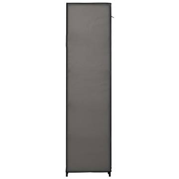 Folding Wardrobe Grey 110x45x175 cm Fabric