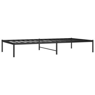 Metal Bed Frame Black 100x200 cm