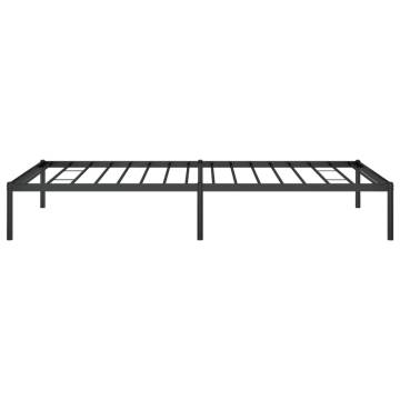 Metal Bed Frame Black 100x200 cm