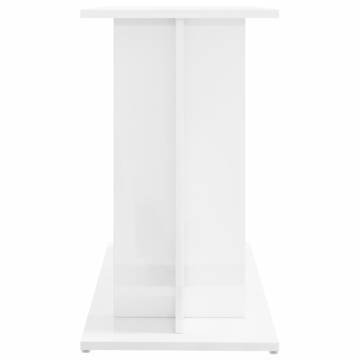 Aquarium Stand High Gloss White 80x35x60 cm Engineered Wood