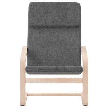 Relaxing Chair Dark Grey Fabric