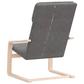 Relaxing Chair Dark Grey Fabric