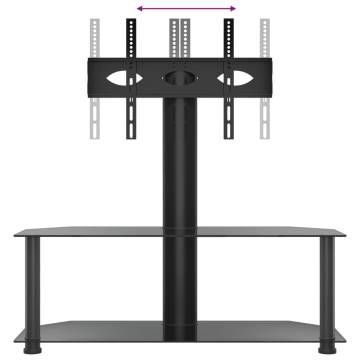 Corner TV Stand 2-Tiers for 32-70 Inch Black