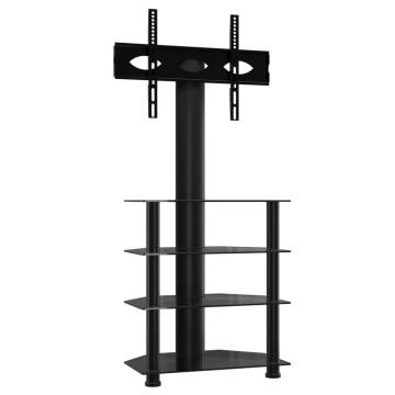 Corner TV Stand 4-Tiers for 32-70 Inch Black