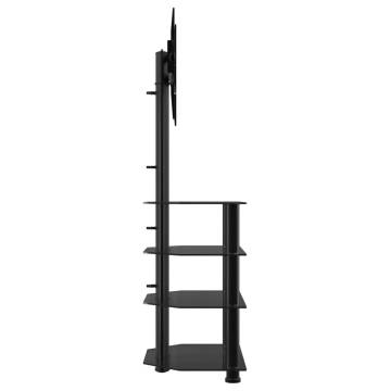 Corner TV Stand 4-Tiers for 32-70 Inch Black